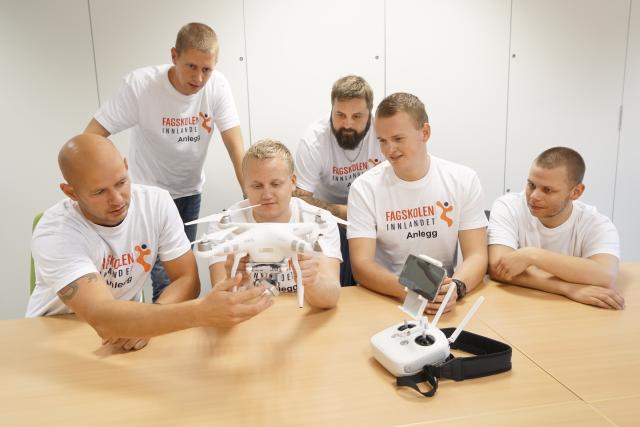 Fagskolen Innlandet Anlegg Studenter Drone