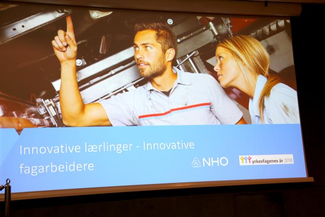 NHOs konferanse hadde tittelen "Innovative lærlinger - innovative fagarbeidere". Foto: Lars-Ludvig Røed
